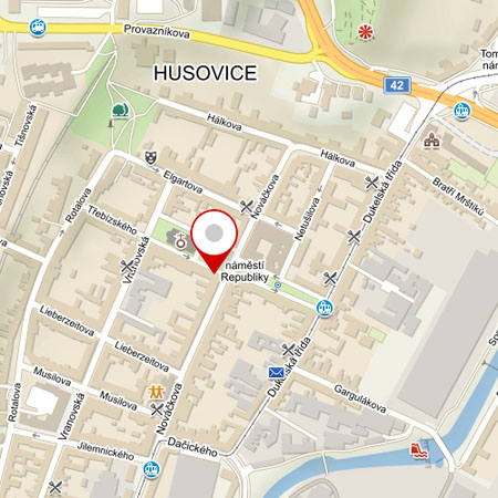 Mapa - adresa realitní kanceláře